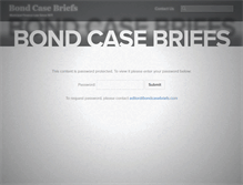 Tablet Screenshot of bondcasebriefs.com